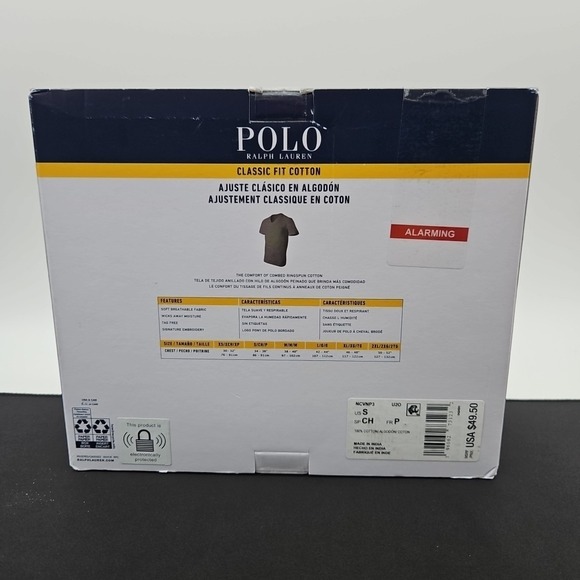 Polo Ralph Lauren Mens Size Small Classic Fit V-Neck 3 Pack‎ T-Shirts New - Picture 3 of 5